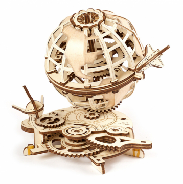 Ugears Globus in der Gruppe Baumaterialien / Holz- und Metallmodelle / Holzmodell mechanisch bei Minicars Hobby Distribution AB (UG70128)