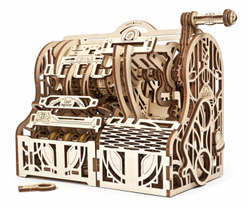 Ugears Cash Register in der Gruppe Baumaterialien / Holz- und Metallmodelle / Holzmodell mechanisch bei Minicars Hobby Distribution AB (UG70136)