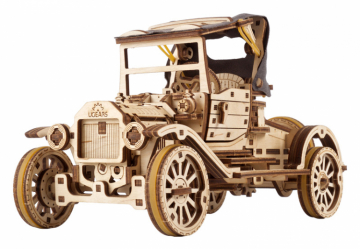 Ugears Retro Car UGR-T in the group Build Hobby / Wood & Metal Models / Wooden Model Mechanical at Minicars Hobby Distribution AB (UG70175)