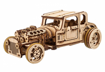Ugears Hot Rod Furious Mouse in the group Build Hobby / Wood & Metal Models / Wooden Model Mechanical at Minicars Hobby Distribution AB (UG70192)