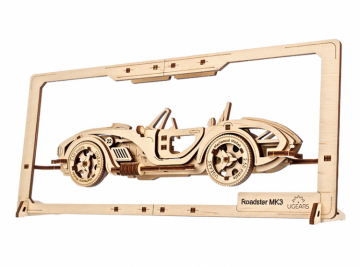 Ugears Roadster MK3 2.5D Puzzle in the group Build Hobby / Wood & Metal Models / Wooden Model Mechanical at Minicars Hobby Distribution AB (UG70195)