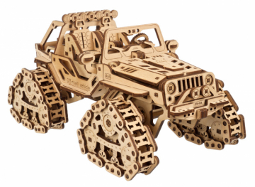 Ugears Tracked Off-Road Vehicle in the group Build Hobby / Wood & Metal Models / Wooden Model Mechanical at Minicars Hobby Distribution AB (UG70204)