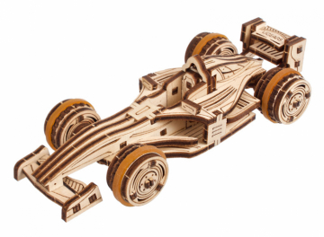 Ugears Compact Racer in der Gruppe Baumaterialien / Holz- und Metallmodelle / Holzmodell mechanisch bei Minicars Hobby Distribution AB (UG70252)