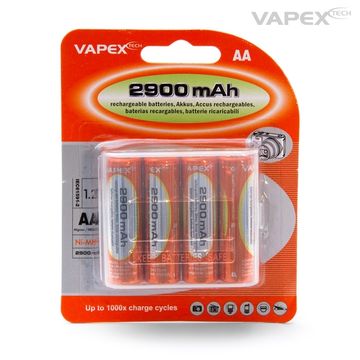 AA/R6 Batteri NiMH 2900mAh 4-pack i gruppen Fabrikat / V/W / Vapex / Konsument Batterier hos Minicars Hobby Distribution AB (VP4VTE2900AA)