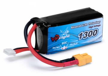 Li-Po Battery 4S 15,2V(HV) 1300mAh 80C XT60-connector in the group Brands / V/W / Vapex / Li-Po Batteries at Minicars Hobby Distribution AB (VP98362)