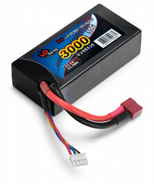 Li-Po Batteri 3S 11,1V 3000mAh 35C Hard T-Kontakt i gruppen Fabrikat / V/W / Vapex / Li-Po Batterier hos Minicars Hobby Distribution AB (VP99369)