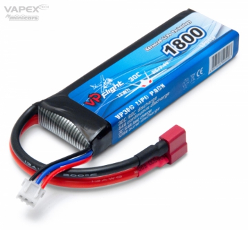 Li-Po Batteri 2S 7,4V 1800mAh 30C T-Kontakt i gruppen Tillbehr & Delar / Batterier & Tillb. hos Minicars Hobby Distribution AB (VPLP015FD)