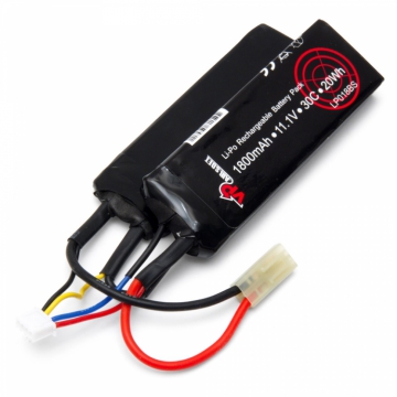 Li-Po Battery 3S 11,1V 1900mAh 20C Split Airsoft in der Gruppe Hersteller / V/W / Vapex / Airsoft Batteries bei Minicars Hobby Distribution AB (VPLP018BS)