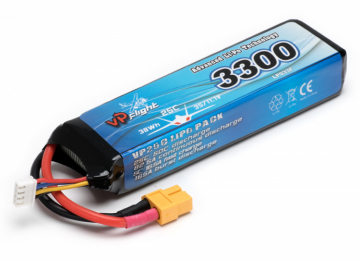 Li-Po Batteri 3S 11,1V 3300mAh 25C XT60-Kontakt i gruppen Tillbehr & Delar / Batterier & Tillb. hos Minicars Hobby Distribution AB (VPLP033FXT)