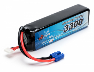 Li-Po Batteri 4S 14,8V 3300mAh 25C EC3-Kontakt i gruppen Fabrikat / V/W / Vapex / Li-Po Batterier hos Minicars Hobby Distribution AB (VPLP034EC3)