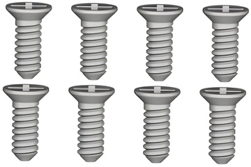 Phillips Countersunk Screw 1.7x4.5mm (8)