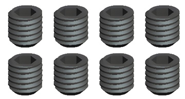 Hex Grub Screw M3x3mm (8)