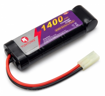 NiMH Batteri 8,4V 1400mAh (2/3A) Airsoft* i gruppen Tillbehör & Delar / Batterier & Tillb. hos Minicars Hobby Distribution AB (YT140084JST)