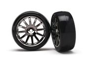 12-SP BLK WHEELS, SLICK T