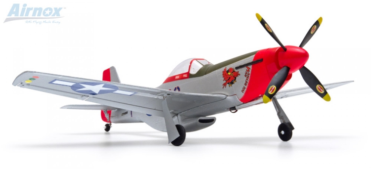 Airnox UMS P-51D Mustang RTF 4ch mit 3AXG Gyro AN10300 Ready-To-Fly Top 