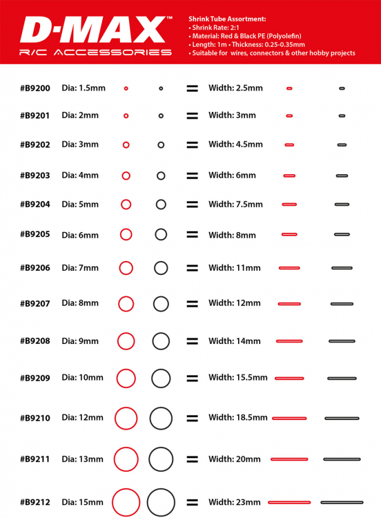 DynoMAX Heat-Shrink Tube Assortment