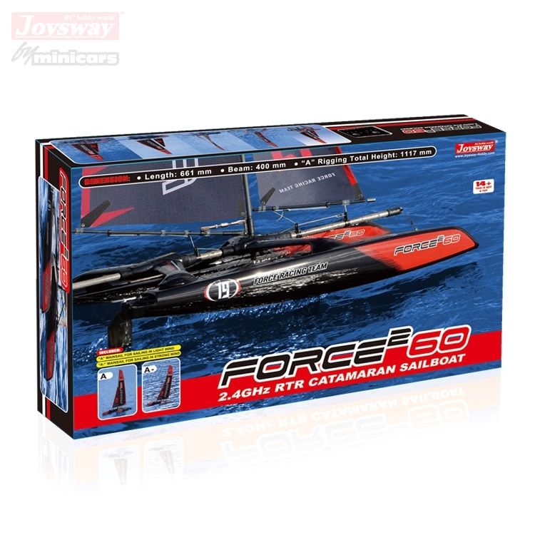 force 2 60 rc catamaran