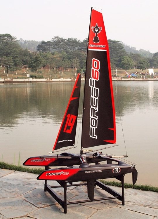 force 2 60 rc catamaran