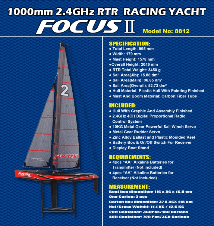 focus v2 rc sailboat