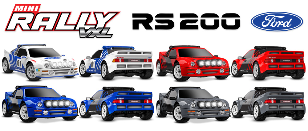 Traxxas Mini Rally VXL Ford RS200