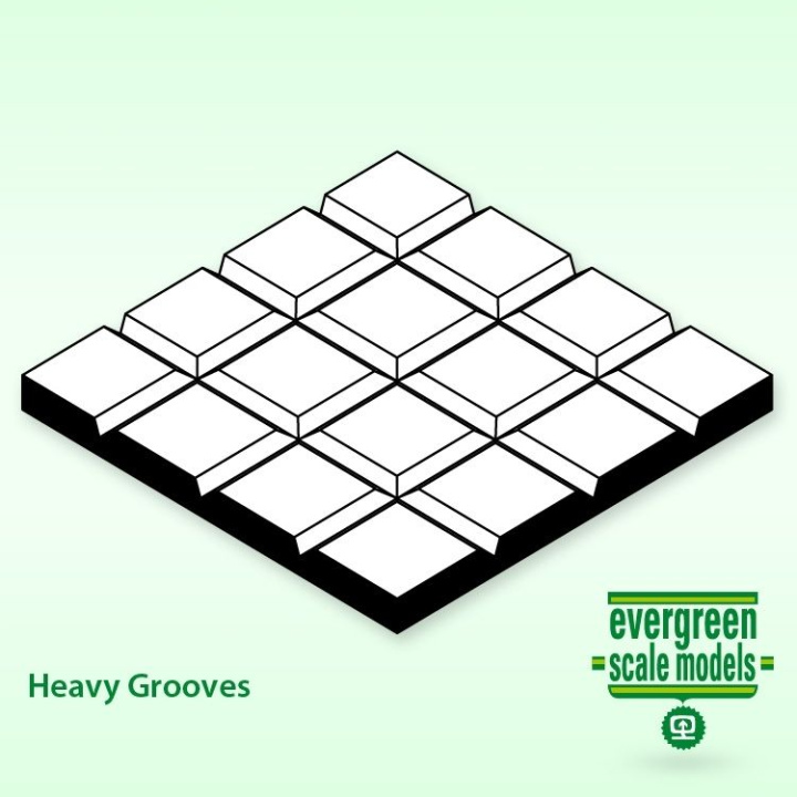 Plattor 1x150x300mm 3.2x3.2 mm i gruppen Katalog / Fabrikat / E / Evergreen / Tak, Plattor mm. hos Minicars Hobby Distribution AB (154503)