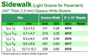 Trottoar 1x150x300mm 3.2x3.2mm