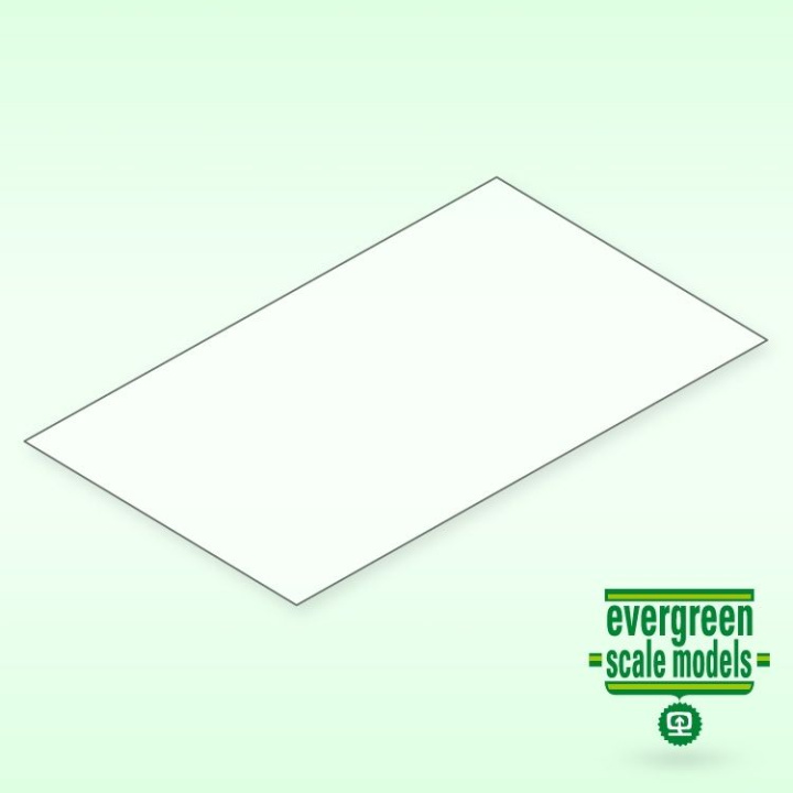 Klarplast 0.38x150x300 mm (2) i gruppen Katalog / Fabrikat / E / Evergreen / Klarplast 15x30cm hos Minicars Hobby Distribution AB (159007)