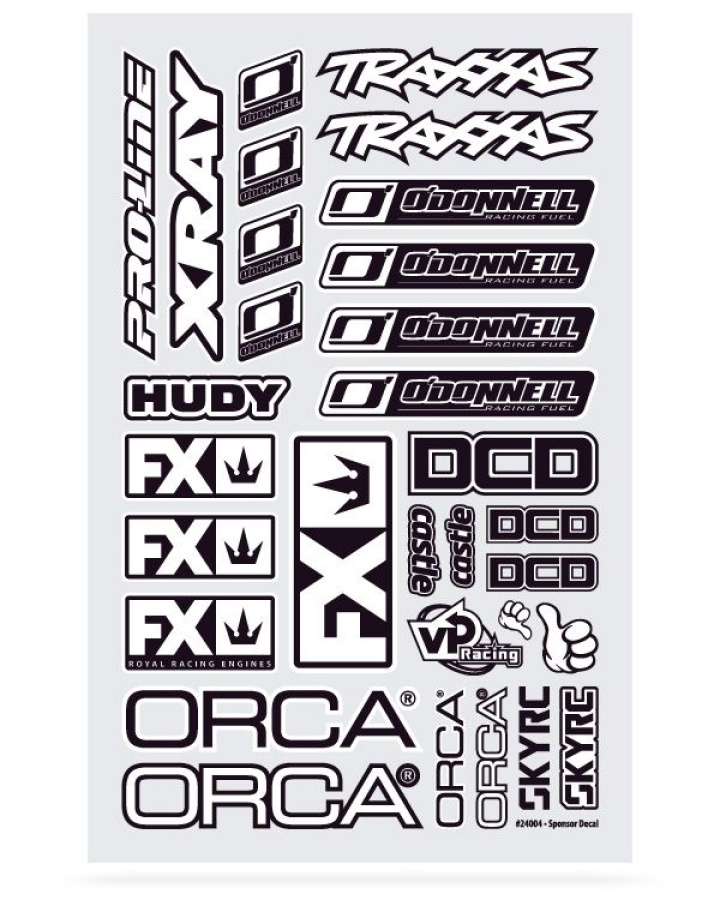 Dekal Sponsor (1 ark med 31st dekaler) i gruppen Katalog / Övrigt / Reklam & Marknad / Dekaler hos Minicars Hobby Distribution AB (24004)