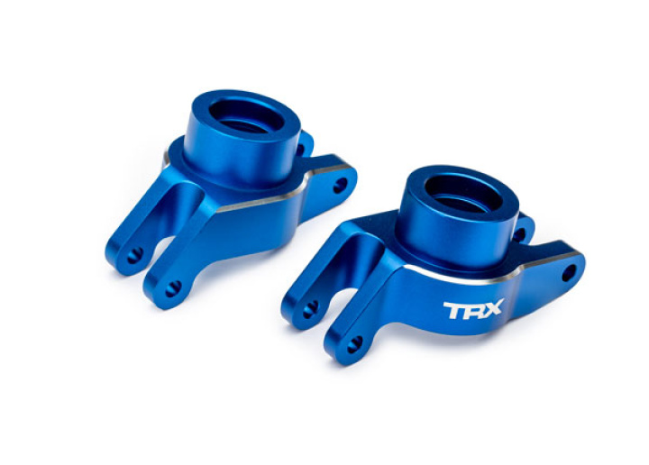 Hjulaxelhållare Bak Alu Blå (Par) Maxx, Maxx Slash i gruppen Katalog / Fabrikat / T / Traxxas / Reservdelar hos Minicars Hobby Distribution AB (4210252-BLUE)