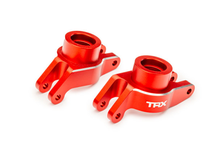 Hjulaxelhållare Bak Alu Röd (Par) Maxx, Maxx Slash i gruppen Katalog / Fabrikat / T / Traxxas / Reservdelar hos Minicars Hobby Distribution AB (4210252-RED)