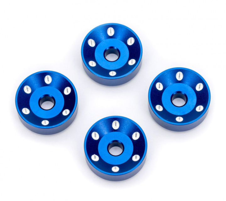 Hjulbrickor Alu Blå (4) Maxx Slash i gruppen Katalog / Fabrikat / T / Traxxas / Reservdelar hos Minicars Hobby Distribution AB (4210257-BLUE)