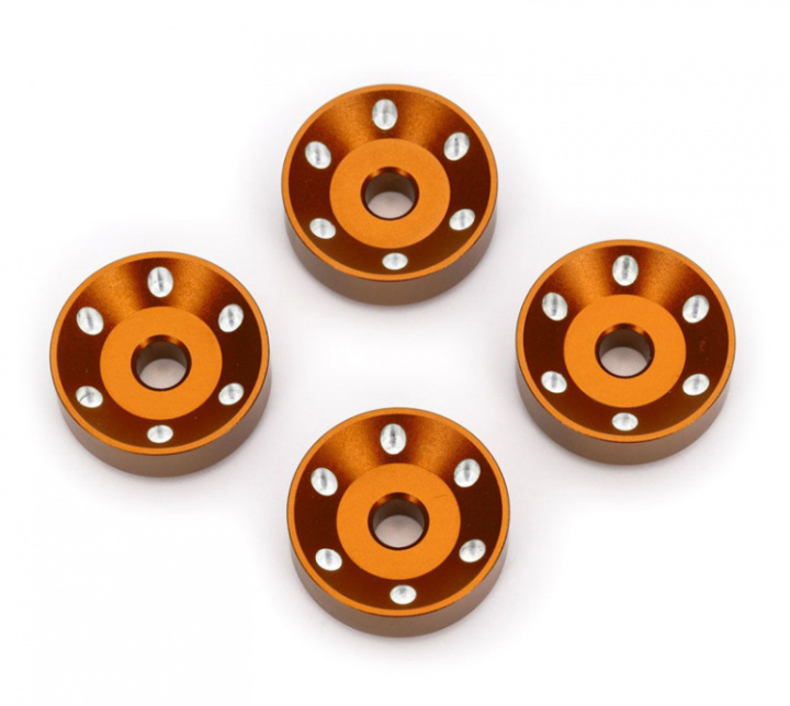 Hjulbrickor Alu Orange (4) Maxx Slash i gruppen Katalog / Fabrikat / T / Traxxas / Reservdelar hos Minicars Hobby Distribution AB (4210257-ORNG)