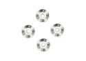 Hjulbrickor Alu Silver (4) Maxx Slash