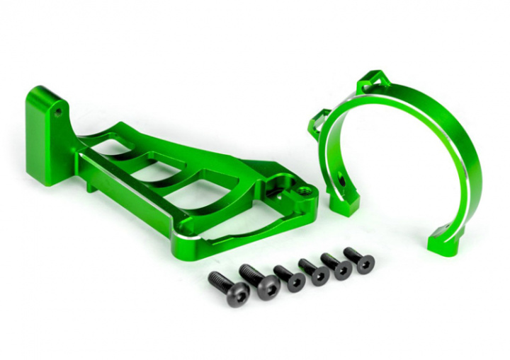 Motorfäste Fram & Bak Set Alu Grön Maxx Slash i gruppen Katalog / Fabrikat / T / Traxxas / Reservdelar hos Minicars Hobby Distribution AB (4210262-GRN)