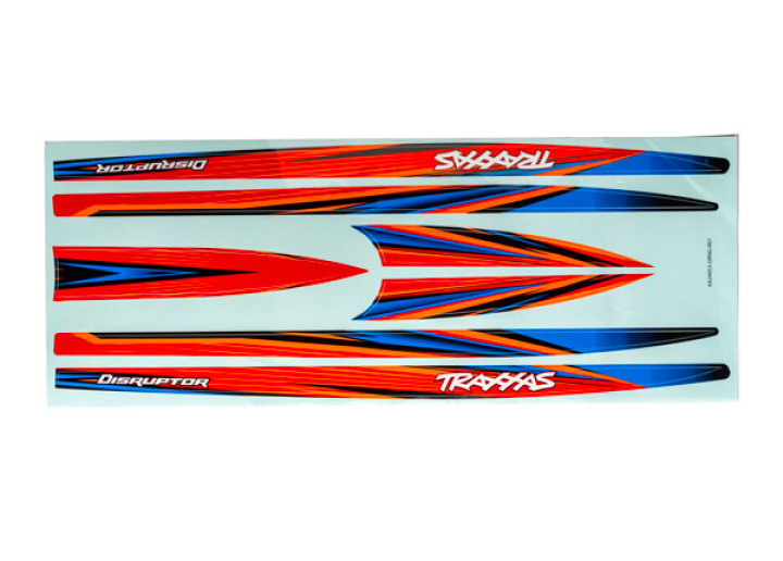 Dekaler Skrov Orange Disruptor i gruppen Katalog / Fabrikat / T / Traxxas / Karosser & Tillbehör hos Minicars Hobby Distribution AB (4210698-ORNG)