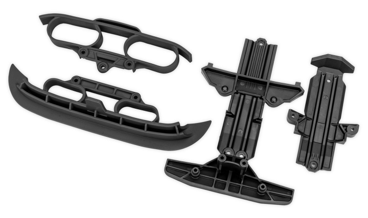 Hasplåt Fram & Bak + Stötfångare Fram & Bak (Svart) Mini Rally i gruppen Katalog / Fabrikat / T / Traxxas / Reservdelar hos Minicars Hobby Distribution AB (4210837-BLK)