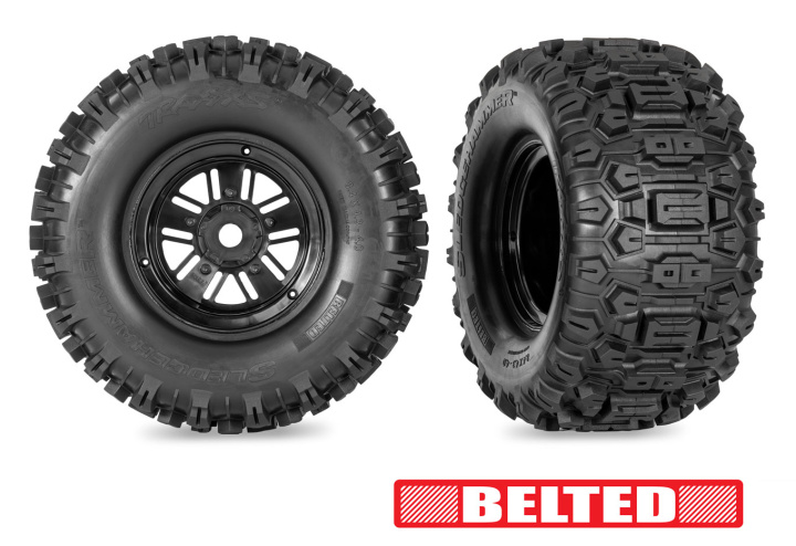 Däck & Fälg Sledgehammer Funco Bak Svart (2) i gruppen Katalog / Tillbehör & Delar / Bil Däck & Fälg / Däck 1/8 Truck/Truggy hos Minicars Hobby Distribution AB (4210945)