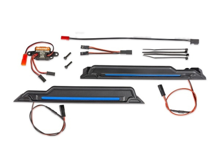 LED Ljus Chassie Blå Komplett X-Maxx, XRT, Funco i gruppen Katalog / Fabrikat / T / Traxxas / Reservdelar hos Minicars Hobby Distribution AB (4210998-BLUE)
