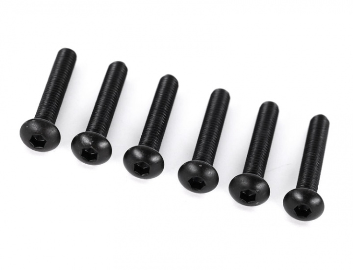 Skruv M4x24mm Kullrig Insex (6) i gruppen Katalog / Fabrikat / T / Traxxas / Reservdelar hos Minicars Hobby Distribution AB (422455)