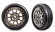 Tires & Wheels Alias Ribbed Medium / Black Chrome 2.2 2WD Front (2)