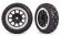 Tires & Wheels Anaconda / Grey Satin w. Chrome Ring 2.2 2WD Front (2)