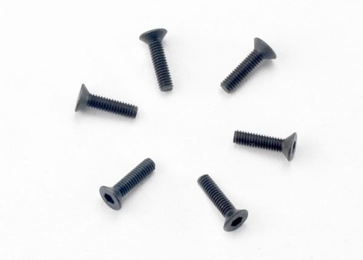 Skruv M2,5x10mm Försänkt Insex (6) i gruppen Katalog / Fabrikat / T / Traxxas / Skruv, Mutter & Brickor hos Minicars Hobby Distribution AB (422523)