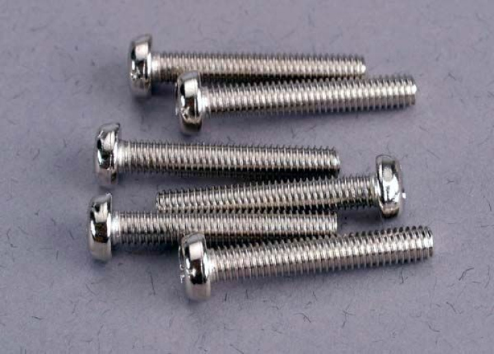 Skruv M3x18mm Rund (6) i gruppen Katalog / Fabrikat / T / Traxxas / Skruv, Mutter & Brickor hos Minicars Hobby Distribution AB (422565)