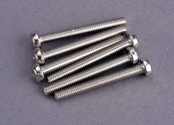 Skruv M3x25mm Rund (6) i gruppen Katalog / Fabrikat / T / Traxxas / Skruv, Mutter & Brickor hos Minicars Hobby Distribution AB (422569)