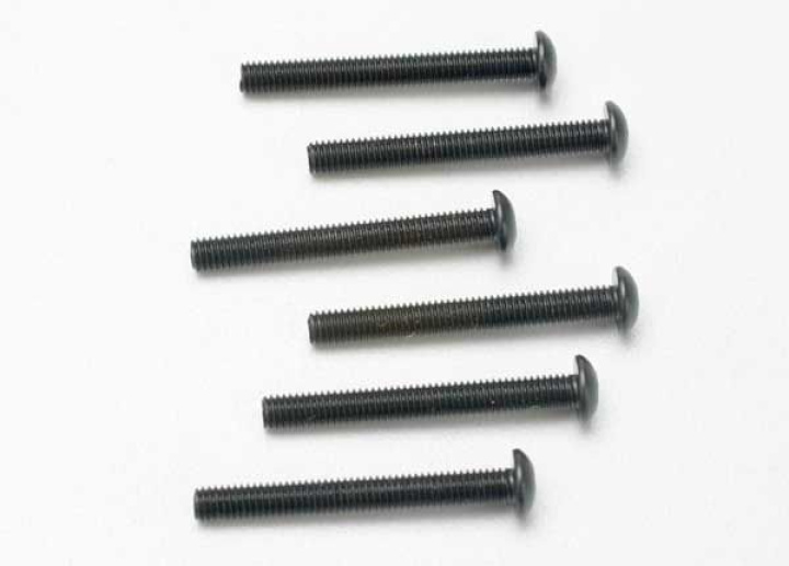 Skruv M3x25mm Kullrig Insex (6) i gruppen Katalog / Fabrikat / T / Traxxas / Skruv, Mutter & Brickor hos Minicars Hobby Distribution AB (422581)