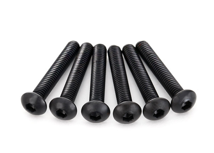 Skruv M4x25mm Kullrig Insex (6) i gruppen Katalog / Fabrikat / T / Traxxas / Skruv, Mutter & Brickor hos Minicars Hobby Distribution AB (422596)