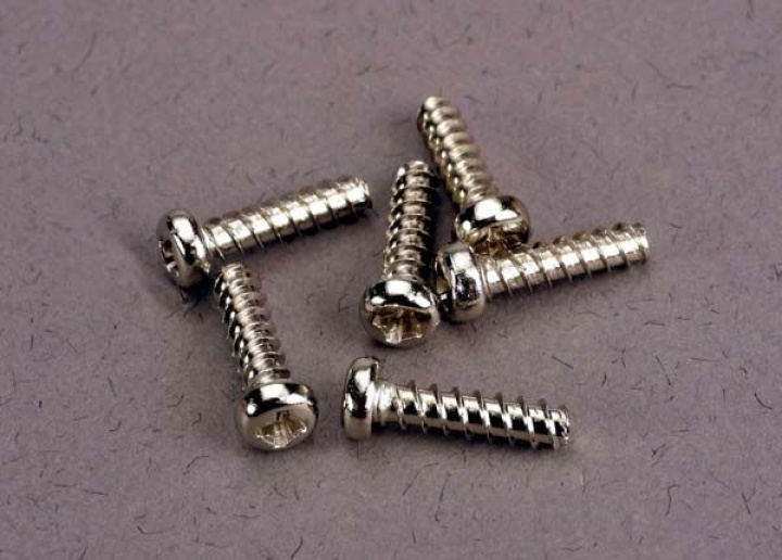 Skruv 2,6x10mm Självgängande (6) i gruppen Katalog / Tillbehör & Delar hos Minicars Hobby Distribution AB (422673)