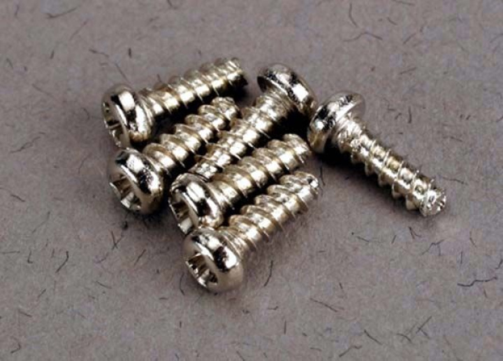 Skruv 2x6mm Självgängande (6) i gruppen Katalog / Fabrikat / T / Traxxas / Skruv, Mutter & Brickor hos Minicars Hobby Distribution AB (422674)