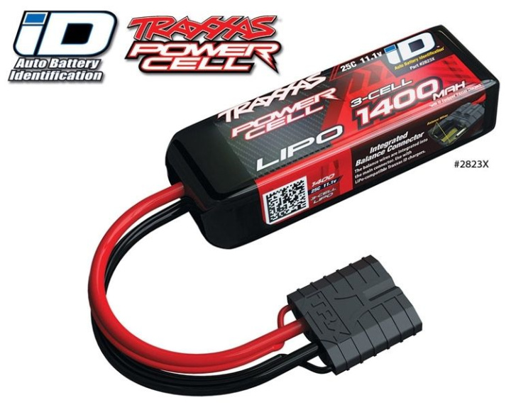 Li-Po Batteri 3S 11,1V 1400mAh 25C iD-kontakt i gruppen Katalog / Fabrikat / T / Traxxas / Batterier Li-Po hos Minicars Hobby Distribution AB (422823X)