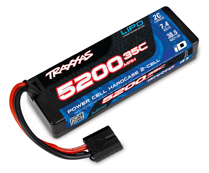 Li-Po Battery 2S 7,4V 5200mAh 35C iD-connector in the group Catalog / Brands / T / Traxxas / Batteries Li-Po at Minicars Hobby Distribution AB (422844R)